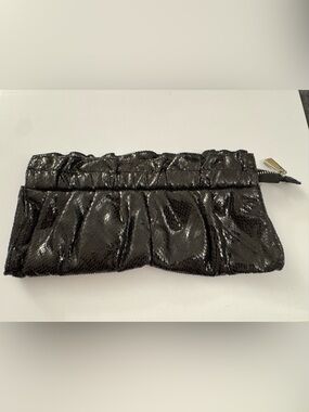 Black Quilted Clutch Bag Express C32
